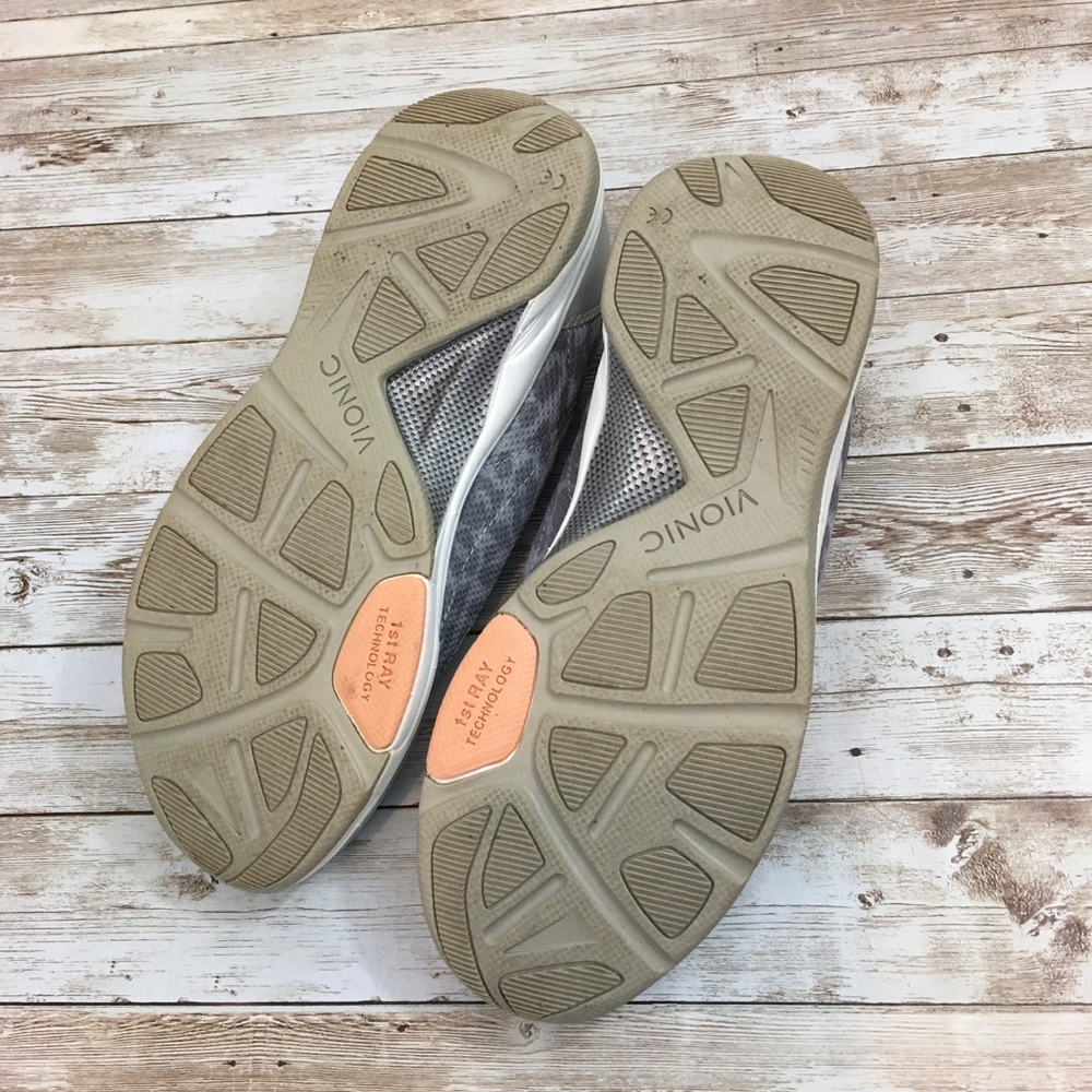 Vionic Silver and Gray Athletic Shoes - Picture 7 of 10
